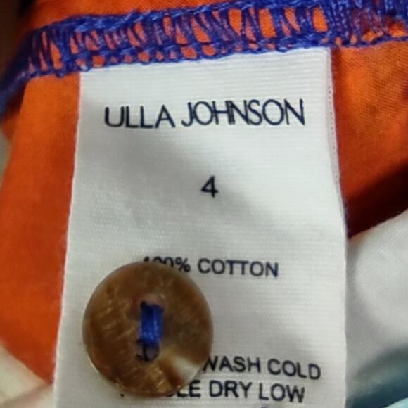 Ulla Johnson Holland Retails $590 Abstract-Print Cotton Wrap Jacket Size 4 - Picture 12 of 16